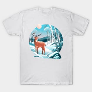 deer and scenery T-Shirt